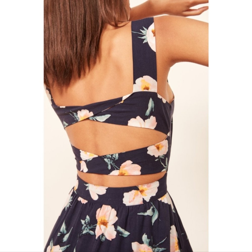Reformation Lanai Must Be Dreaming Floral Midi Dress - Picture 6 of 12